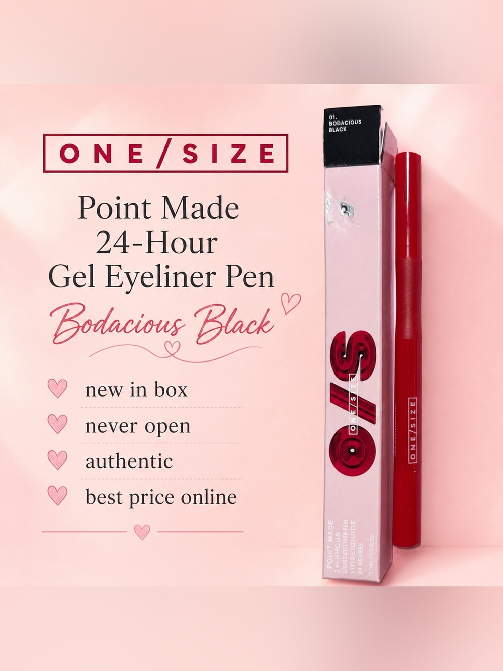 ONE/SIZE Liquid Eyeliner Pen 01 Bodacious Black ✨ NIB • NWT • Brand New • ✅💖